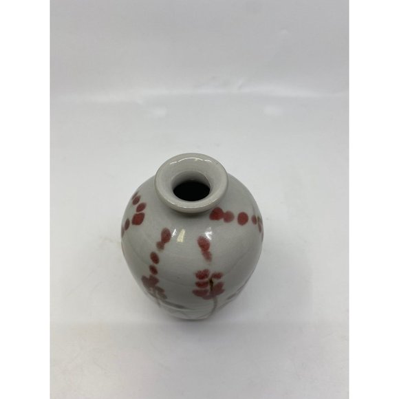 Signed Studio Pottery Handpainted Vase “West” 6” - Picture 2 of 11